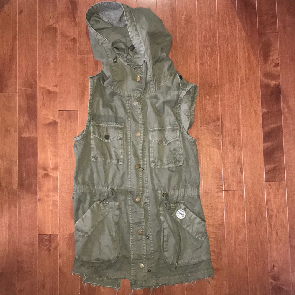 Military parka vest
